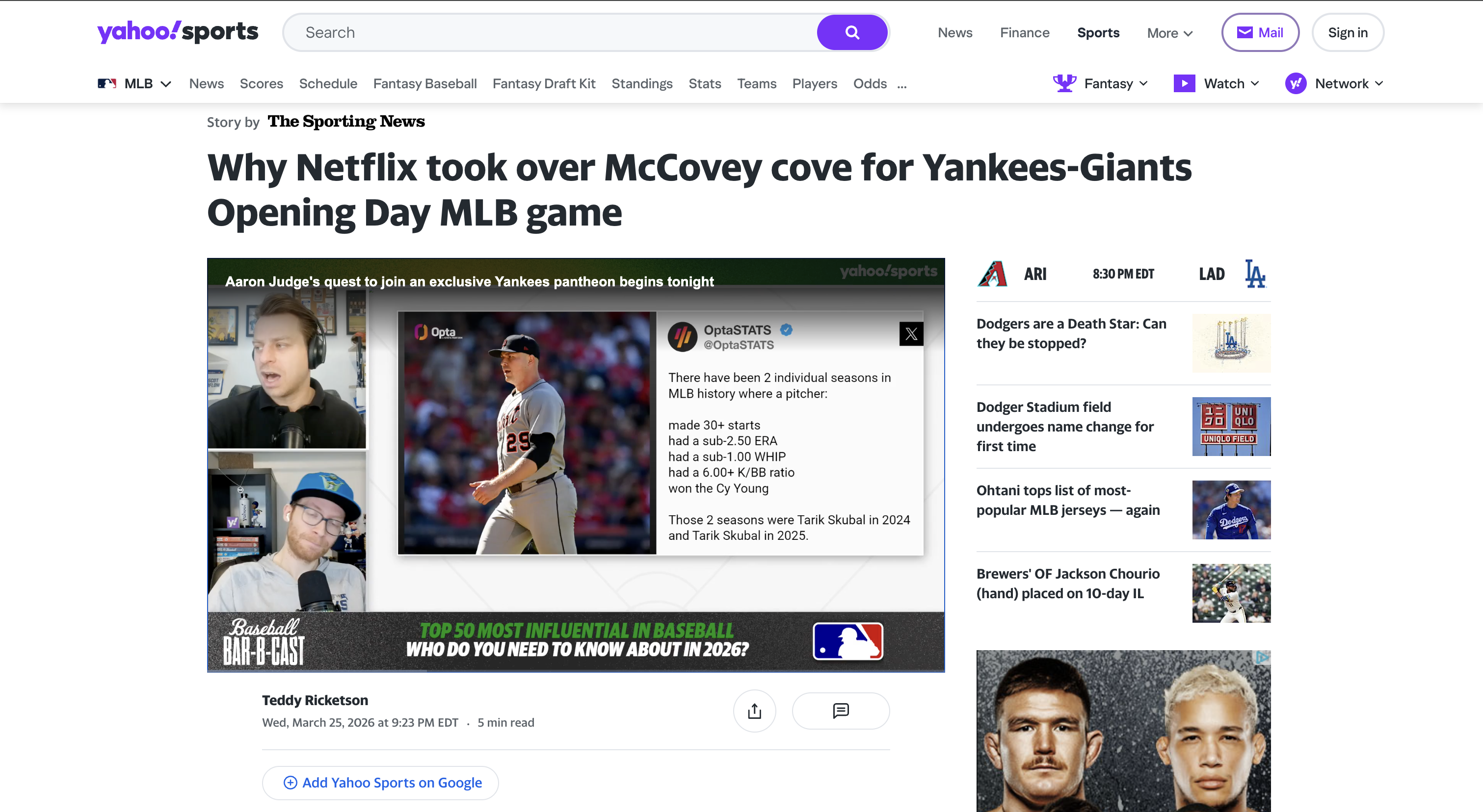 Yahoo Sports - Article